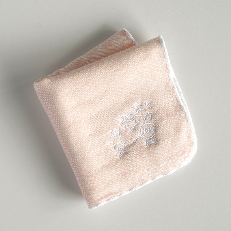 小時光紗布小手巾-粉色(滿分蘋果), , hi-res image number null